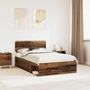 vidaXL Cadre de lit Bois ancien 120 x 200 cm Pin massif
