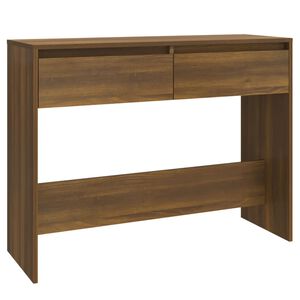 vidaXL Table console chêne marron 100x35x76,5 cm bois d'ingénierie