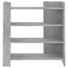 vidaXL Buffet gris b&eacute;ton 73,5x35x75 cm bois d'ing&eacute;nierie