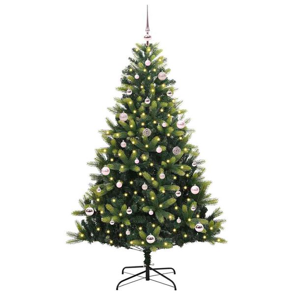 vidaXL Arbre de No&euml;l artificiel &agrave; charni&egrave;res 150 LED Vert 150 cm
