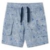 vidaXL Short pour enfants avec cordon de serrage bleu fonc&eacute; 116