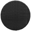 vidaXL Ensemble de bistro 3 pcs avec coussins noir r&eacute;sine tress&eacute;e