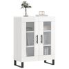 vidaXL Buffet Blanc brillant 69,5x34x90 cm Bois d'ing&eacute;nierie