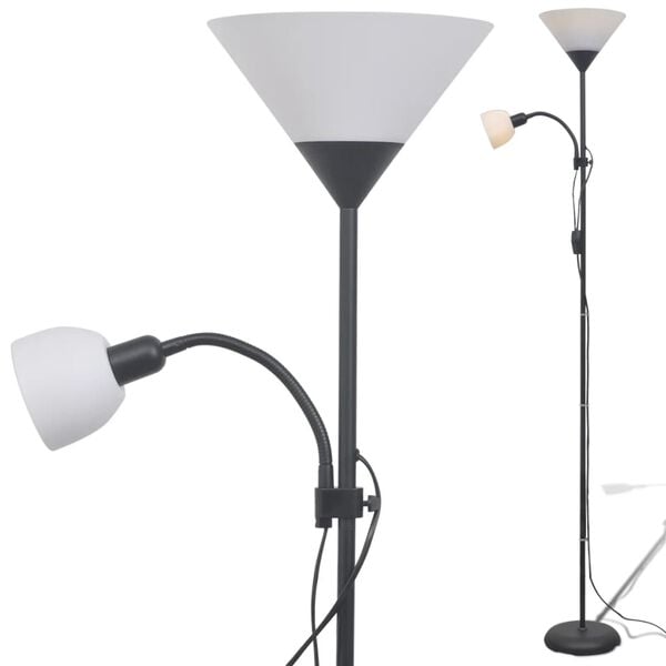 vidaXL Lampadaire Noir