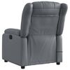 vidaXL Fauteuil de massage inclinable électrique gris similicuir