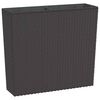 vidaXL Jardini&egrave;re et int&eacute;rieur amovible marron 12 /44 L rotin PP