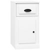 vidaXL Armoire lat&eacute;rale avec tiroir blanc 40x50x75cm bois d'ing&eacute;nierie
