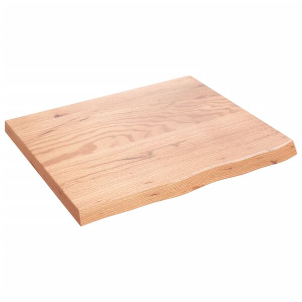 vidaXL &Eacute;tag&egrave;re murale marron clair bois ch&ecirc;ne massif trait&eacute;