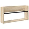 vidaXL &Eacute;tag&egrave;re &agrave; magazines avec &eacute;tag&egrave;re Ch&ecirc;ne Sonoma 60 x 12 x 30 cm