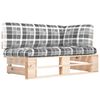 vidaXL Canap&eacute; d'angle palette de jardin bois de pin impr&eacute;gn&eacute;