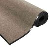 vidaXL Tapis d'entr&eacute;e Autre Beige et Noir 90 x 150 cm