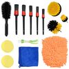 vidaXL Set de brosses pour voiture Multicolore polyrotin