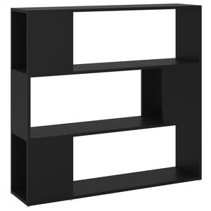 vidaXL Biblioth&egrave;que/S&eacute;parateur de pi&egrave;ce Noir 100x24x94 cm