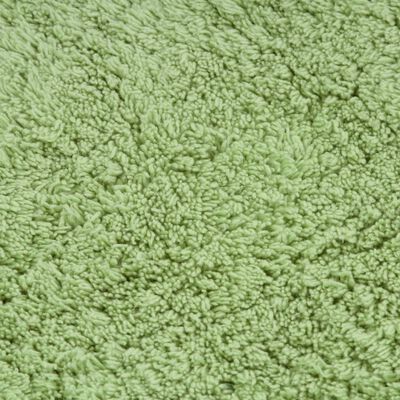 vidaXL Jeu de tapis de salle de bain 3 pcs Tissu Vert