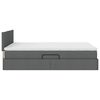 vidaXL Lit avec rangement et matelas Gris fonc&eacute; 140 x 190 cm