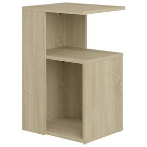 vidaXL Table d'appoint Ch&ecirc;ne sonoma 36x30x56 cm Bois d&rsquo;ing&eacute;nierie