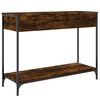 vidaXL Table console ch&ecirc;ne fum&eacute; 100x34,5x75 cm bois d'ing&eacute;nierie