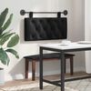 vidaXL T&ecirc;te de lit suspendue Montage mural Noir 90 x 55 x 7 cm Velours