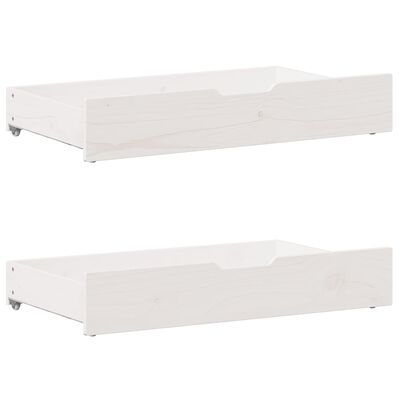 vidaXL Cadre de lit sans matelas blanc 120x190 cm bois de pin massif