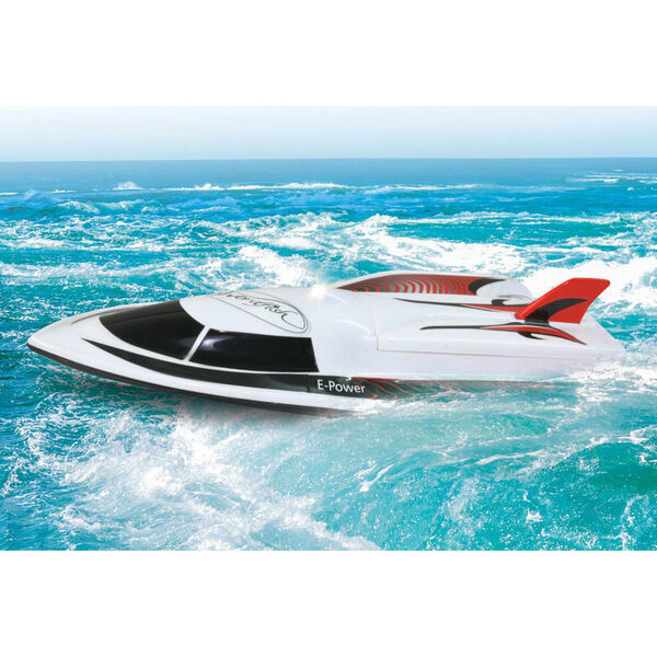 JAMARA Bateau t&eacute;l&eacute;command&eacute; Swordfish 40 MHz avec LED