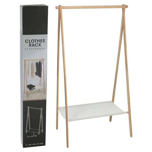 Storage solutions Porte-v&ecirc;tements avec 1 niveau Bois de pin