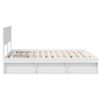 vidaXL Cadre de lit Blanc 180 x 200 cm Bois de pin massif