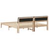vidaXL Cadre de lit Marron et noir 180 x 200 cm Bois massif en pin