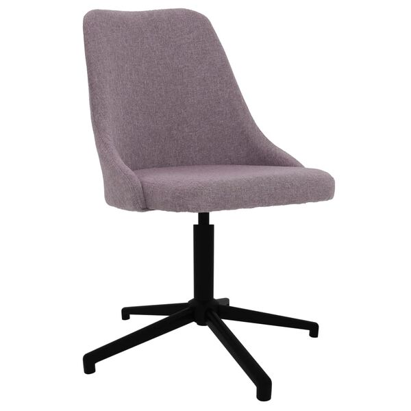 vidaXL Chaises pivotantes &agrave; manger lot de 4 taupe tissu
