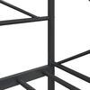 vidaXL Lit de repos sans matelas noir 90x200 cm acier