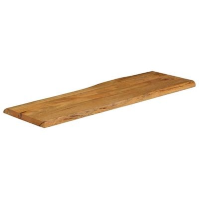 vidaXL Dessus de table 140x40x2,5 cm bord vivant bois massif manguier