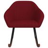 vidaXL Chaise à bascule Rouge bordeaux Tissu
