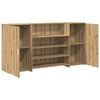 vidaXL Bureau r&eacute;ception ch&ecirc;ne artisanal 200x50x103,5cm bois ing&eacute;nierie