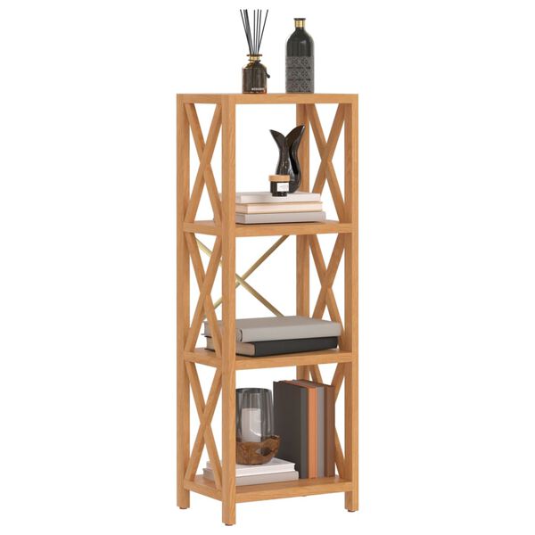 vidaXL &Eacute;tag&egrave;re &agrave; 4 niveaux 40x30x112 cm bois de ch&ecirc;ne massif