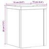 vidaXL Supports pour plantes 2 pcs gris b&eacute;ton bois d'ing&eacute;nierie