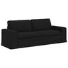 vidaXL Canap&eacute; 2 pcs Noir