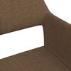 vidaXL Chaise pivotante de salle &agrave; manger Marron Tissu