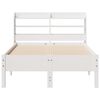 vidaXL Cadre de lit sans matelas blanc 120x200 cm bois de pin massif