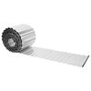 vidaxl Bordure de Pelouse 5 m x 15 cm Acier galvanis&eacute; Argent&eacute;
