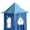 vidaXL Lit mezzanine enfants avec tour sans matelas bleu 90x200 cm