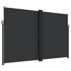 vidaXL Auvent lat&eacute;ral r&eacute;tractable Noir 220x1200 cm