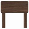 vidaXL T&ecirc;te de lit avec t&ecirc;te de lit Ch&ecirc;ne brun 80 cm Bois d'ing&eacute;nierie