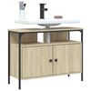 vidaXL Armoire lavabo de salle de bain ch&ecirc;ne sonoma 80x30x60 cm