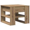 vidaXL Table basse ch&ecirc;ne artisanal 55,5x55x45 cm bois d'ing&eacute;nierie