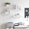 vidaXL &Eacute;tag&egrave;res murales flottantes 4 pcs blanc 60x23,5x3,8 cm MDF