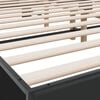 vidaXL Cadre de lit sans matelas noir 200x200 cm