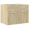 vidaXL Ensemble de meubles de salle de bain 3 pcs ch&ecirc;ne sonoma