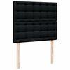 vidaXL Cadre de lit ottoman avec matelas noir 120x190 cm similicuir