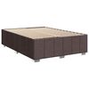 vidaXL Sommier &agrave; lattes de lit avec matelas Marron fonc&eacute; 140x190 cm