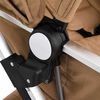 vidaXL Poussette pour b&eacute;b&eacute; 2-en-1 Taupe Aluminium