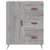 vidaXL Buffet haut Sonoma gris 69,5x34x180 cm Bois d'ing&eacute;nierie
